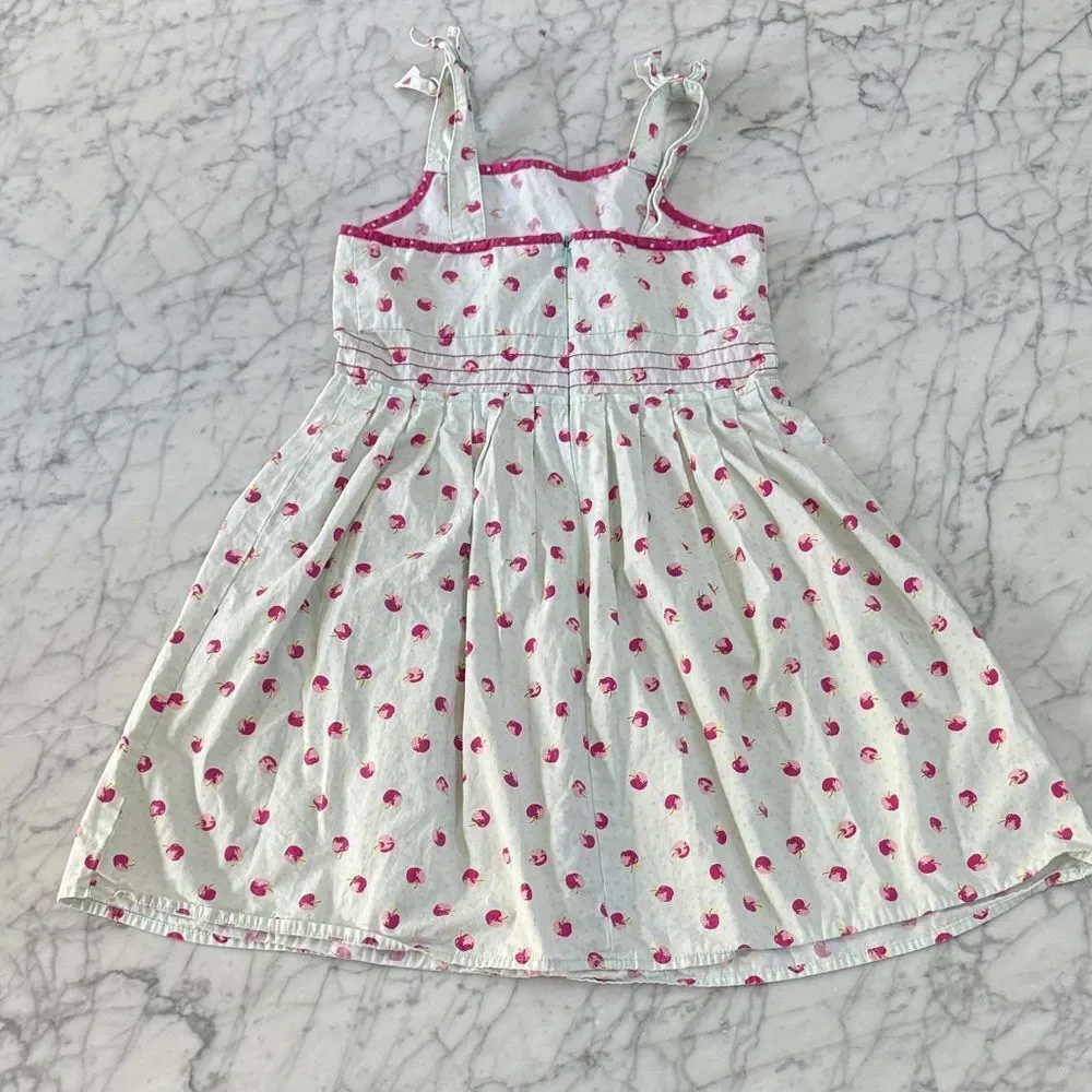 Gymboree Apple Bow Kids Sz 8 Pocket Dress